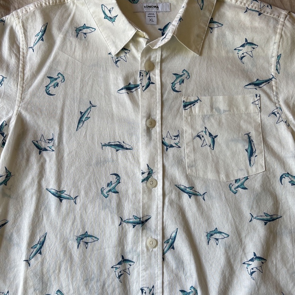 Shark Button Up
